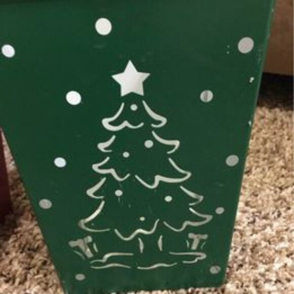 (9) Nine - Metal Christmas Luminary paper Bag Candle Holders - Picture 1 of 6